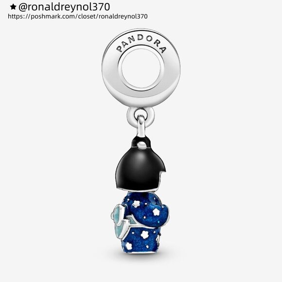 Pandora Japanese Doll in Blue Kimono Dangle Charm - Picture 2 of 5